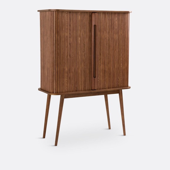 Schrank Wapong Mit 2 Schiebetüren Unisex Braun ONE SIZE
