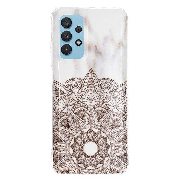 Galaxy A32 5G - Softes Silikon Gummi Case Mandala Marble