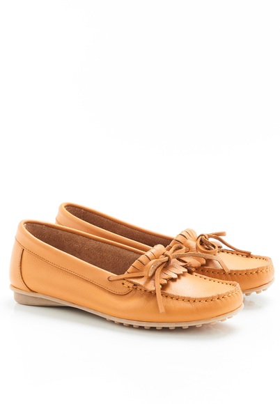 Weicher Mokassin. Damen Gelb 40
