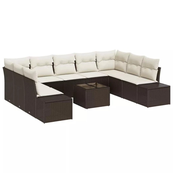 VidaXL - Garten-sofa poly-rattan, One Size, Braun