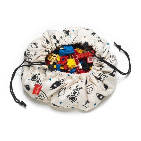 play&go® 2-in-1 Spielteppich & Spielsack, Mini Weltall