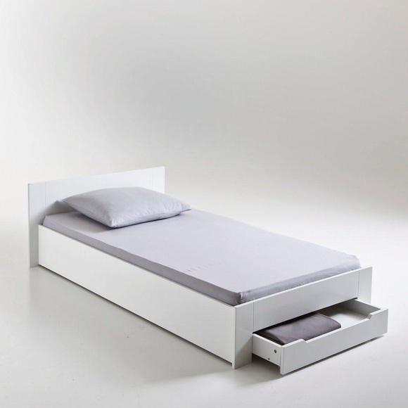 Einzelbett Crawley mit Lattenrost und Schublade Einzelbett Crawley mit Lattenrost und Schublade
