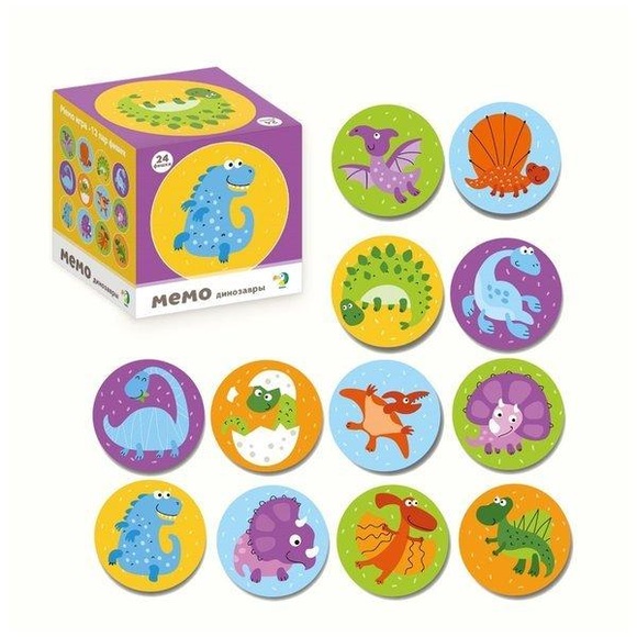 Dodo - Kleines Memory Dinosaurier 24 Teile, 36M+