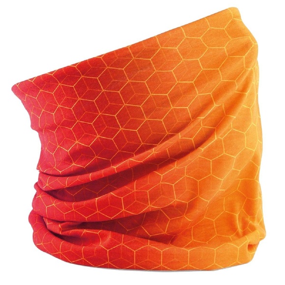 Schlauchschal Mit Geometrischem Muster, Erwachsene Herren Orange ONE SIZE