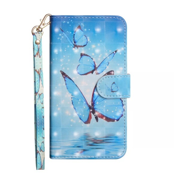 Xiaomi Mi Note 10 / 10 Pro - Etui Schmetterlinge Glitzer Effekt