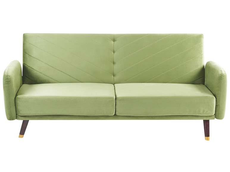 Schlafcouch aus Samtstoff Retro SENJA Schlafcouch aus Samtstoff Retro SENJA