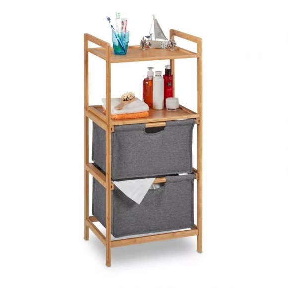 B2X - Badezimmerregal mit Wäschekörben, 101cm