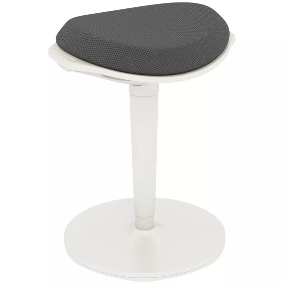 Northio - Pendelhocker, ergonomischer Bürohocker, höhenverstellbar Arbeitshocker, Drehstuhl für Büro, Mesh, Grau, 71cm