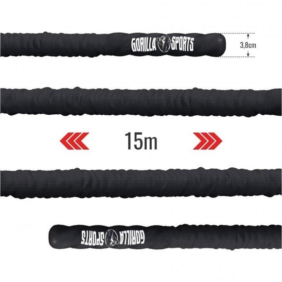 Battle Rope In Versch. Längen Und Dicken Unisex Schwarz ONE SIZE