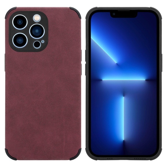 Hülle für Apple iPhone 11 PRO MAX mit Kunst-Wildleder Rückseite