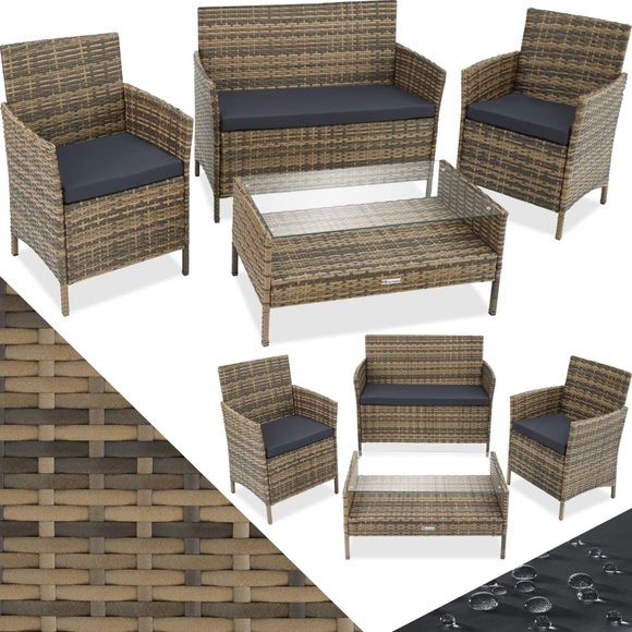 Rattan Sitzgruppe Madeira 3+1 Rattan Sitzgruppe Madeira 3+1