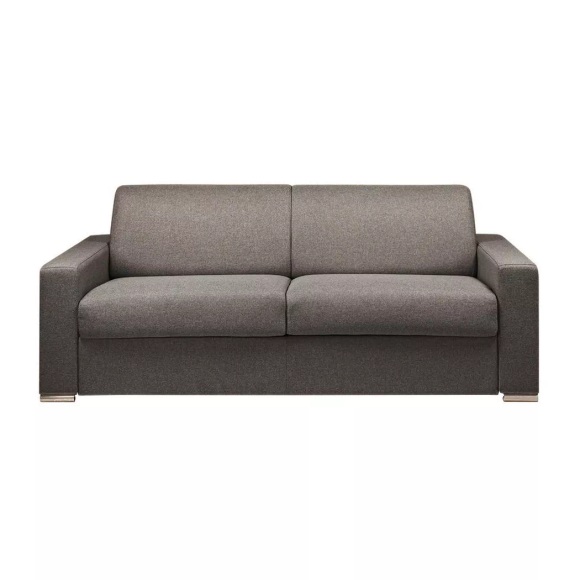 LINEA SOFA - Schlafsofa mit Matratze 4-Sitzer Stoff - Anthrazit - Liegefläche mit Lattenrost: 160 cm - Matratzenhöhe: 14 cm mit Memory Schaum - CALITO, One Size