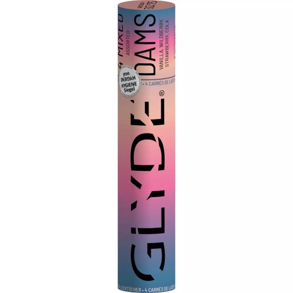Glyde - Oral Lecktuch Mix, 4 pezzi