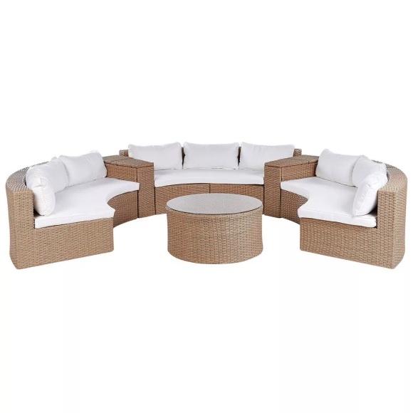 Lounge Set aus PE Rattan Retro SEVERO Lounge Set aus PE Rattan Retro SEVERO