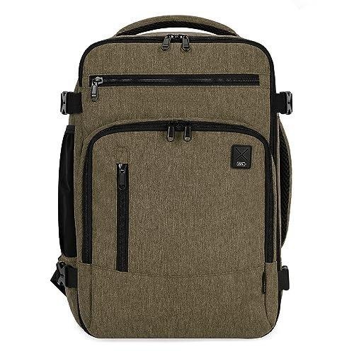 Rucksack 40 X 20 X 25 Cm Für Ryanair Flugzeug Reise Rucksack Handgepäck Laptop Tagesrucksäcke Pet Recycled Umweltfreundlicher Rucksack Wasserdicht Unter Sitz 20 L Klein, Braun Herren Braun ONE SIZE
