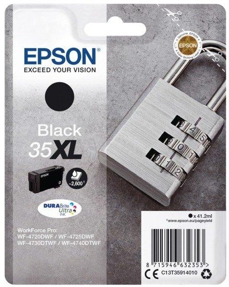 Original Tintenpatrone schwarz Epson No. 35XL, T359140
