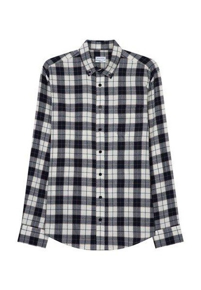 Casual Hemd Regular Fit Langarm Karo Herren Dunkelblau M