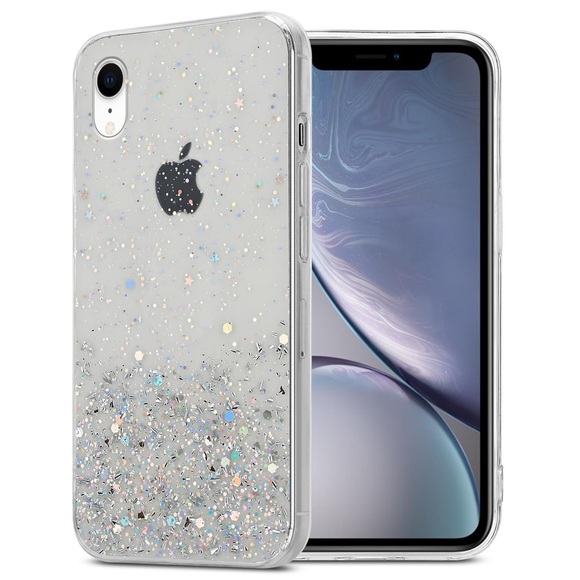 Hülle für Apple iPhone XR TPU Silikon mit funkelnden Glitter