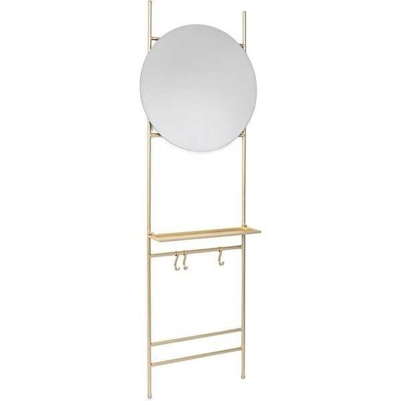 Wandspiegel Nucleos mit Brett Gold 59x180
