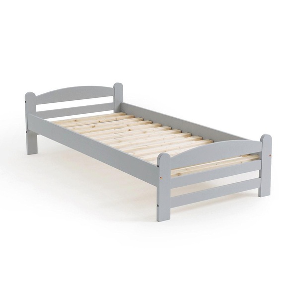 Bett Loan Mit Lattenrost Unisex Taubengrau 90X190CM