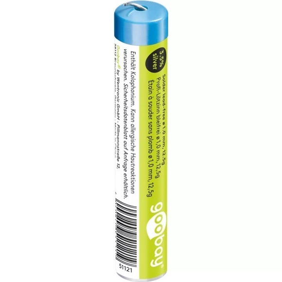 Goobay - Profi-Lötzinn bleifrei, ø 1,0 mm, 12,5 g