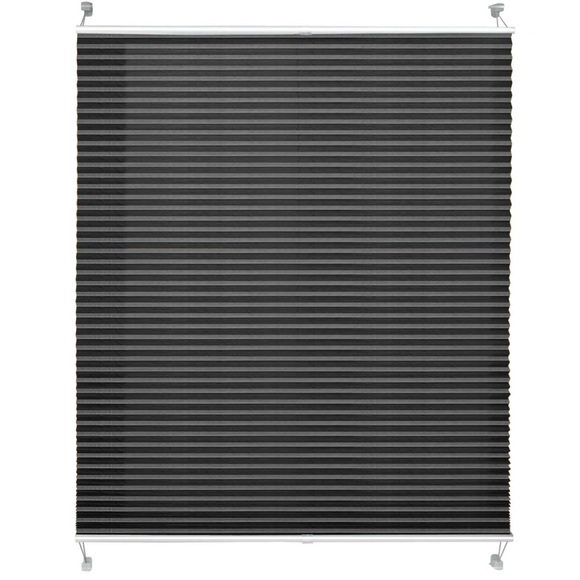 Faltrollo | Magic Medium | Länge: 150 Cm | Ohne Bohren | Für Alle Wohnbereiche Unisex Schwarz