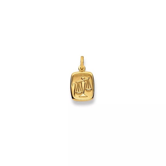 Anhänger Sternzeichen Waage Gelbgold 750, 19x10mm Damen Gelbgold ONE SIZE