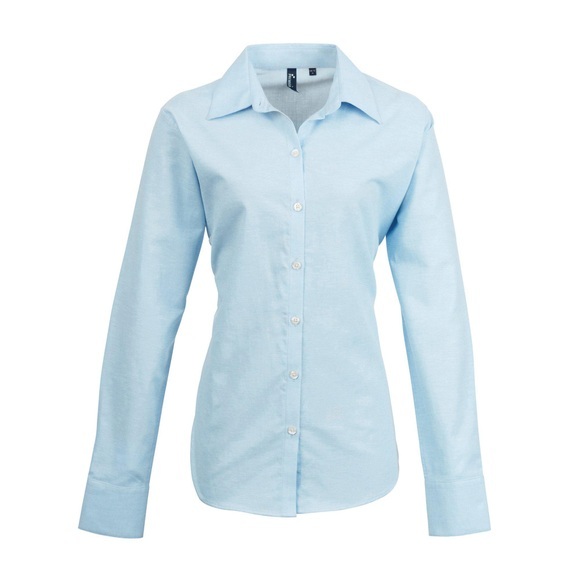 Oxfordbluse Bluse Arbeitshemd, Langärmlig Damen Hellblau 46