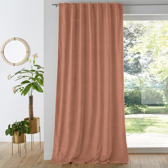 Vorhang Velvet Unisex Beige 135x180 cm