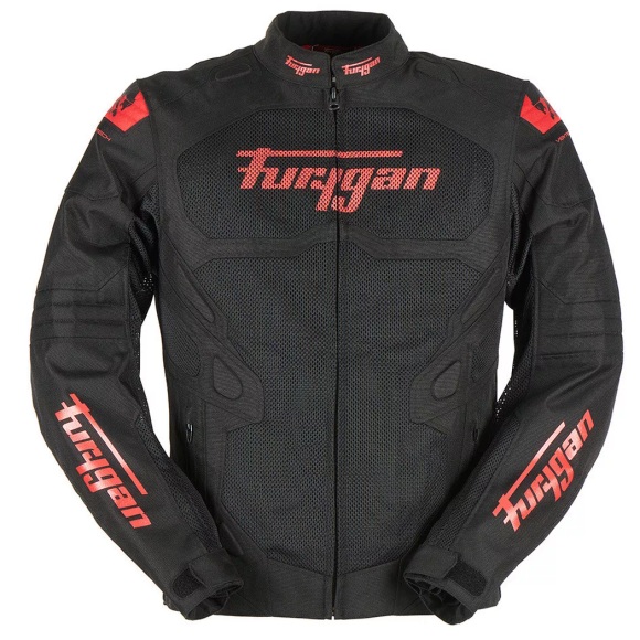 Furygan - motorradjacke atom evo, XL, Schwarz / Rot