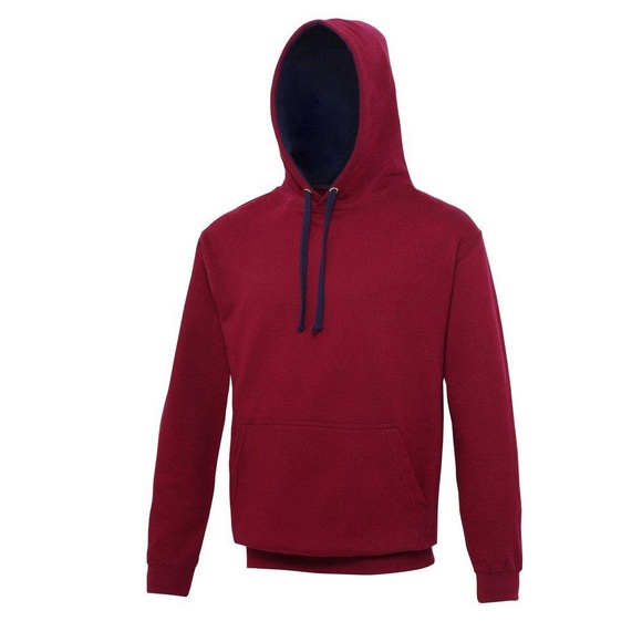 Kapuzenpullover Kapuzensweatshirt Damen Weinrot M