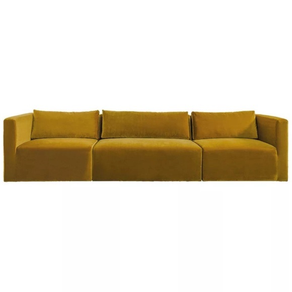 Blanc d'Ivoire - Sofa Lou Samt safran 336, One Size, Orange