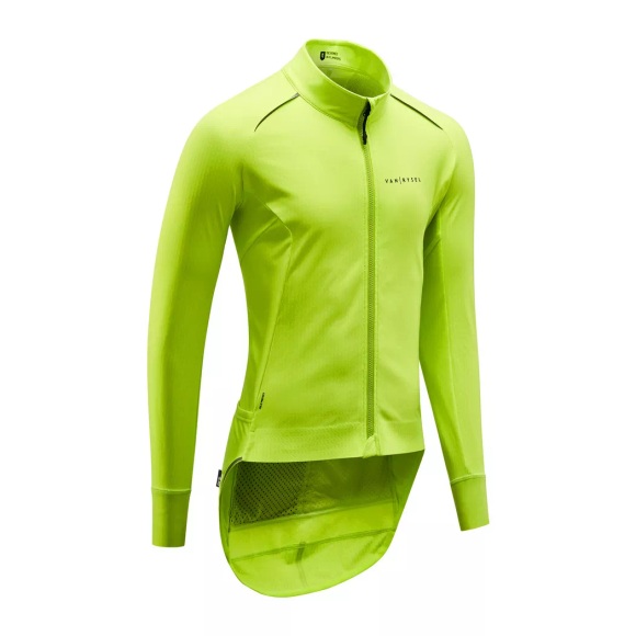 Fahrradjacke Rennrad Winter Racer Gelb Herren Gelb 40/M