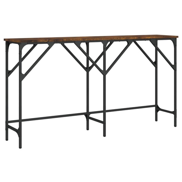 vidaXL Konsolentisch Räuchereiche 140x29x75 cm Holzwerkstoff