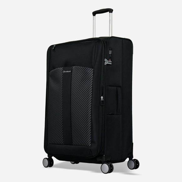 Columbus Großer Koffer 4 Rollen Unisex Schwarz 77 CM