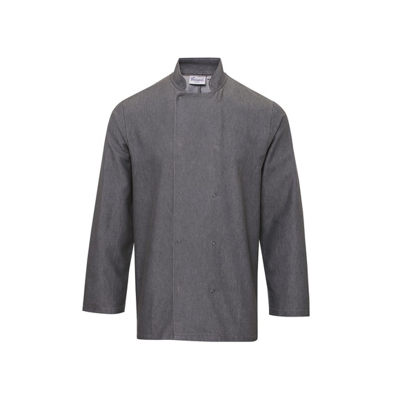 Denim Chefs Jacke Unisex Grau XL