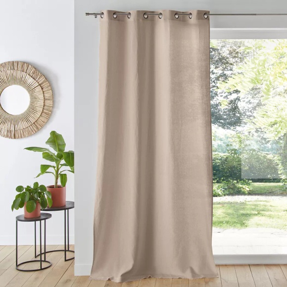 Vorhang Onega Unisex Beige 135x220cm