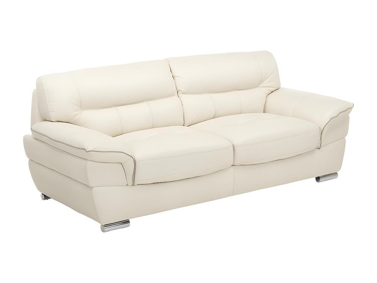 Ledersofa 3Sitzer Leder Elfenbein THIBAULT Ledersofa 3Sitzer Leder Elfenbein THIBAULT