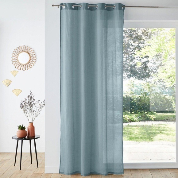 Vorhang Scenario Mit Ösen Unisex Blau 135x260 cm