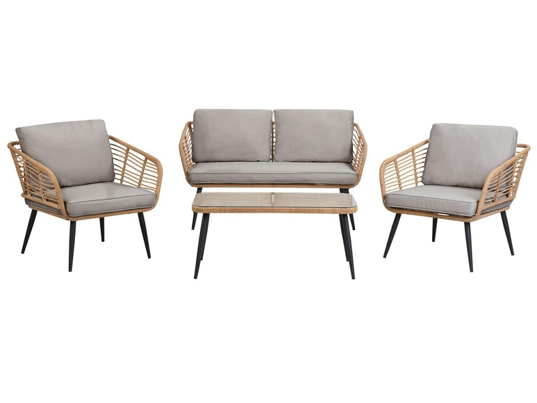 Garten Lounge aus PE Rattan Rustikal CORINTH II Garten Lounge aus PE Rattan Rustikal CORINTH II