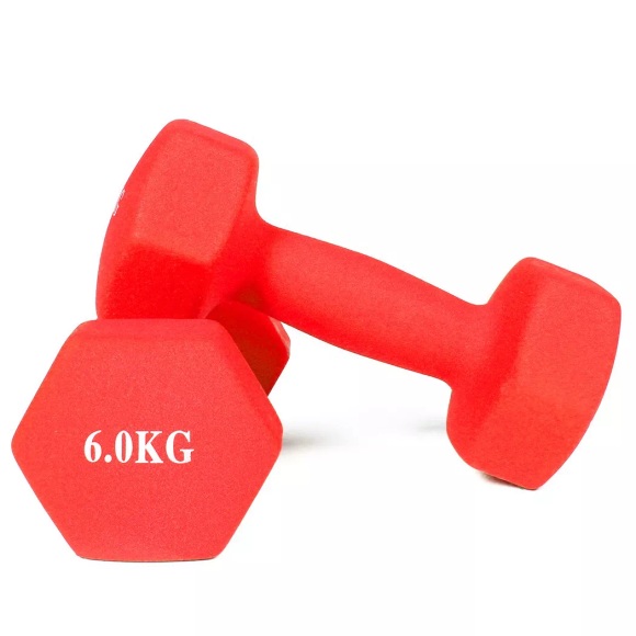 Hanteln Mit Neoprenüberzug Bodybuilding Und Fitness (2er-set) | Mehrere Gewichte Unisex Blau 6 kg