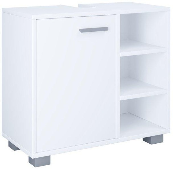 MID.YOU Waschbeckenunterschrank 60/54,8/30 cm , Zalo L , Weiss , Holzwerkstoff , 2 Fächer , 60x54.8x30 cm , melaminharzbeschichtet,melaminharzbeschichtet,melaminharzbeschichtet,Nachbildung,Nachbildung,Nachbildung , stehend , 000657021203