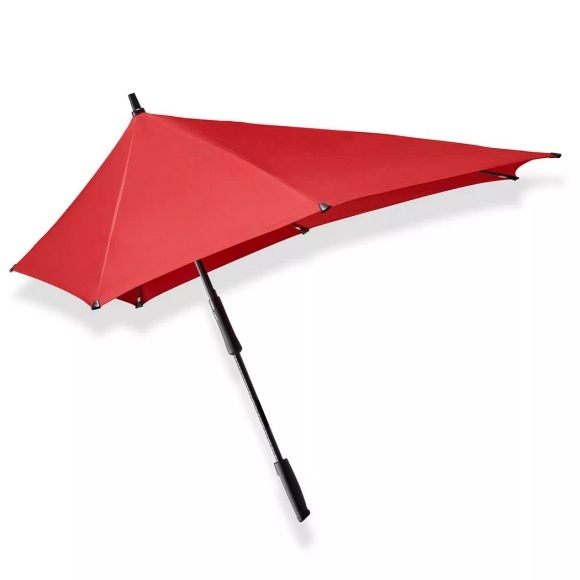 Senz - Stick Storm Regenschirm, XXL Passion Rot, One Size, Rot Bunt
