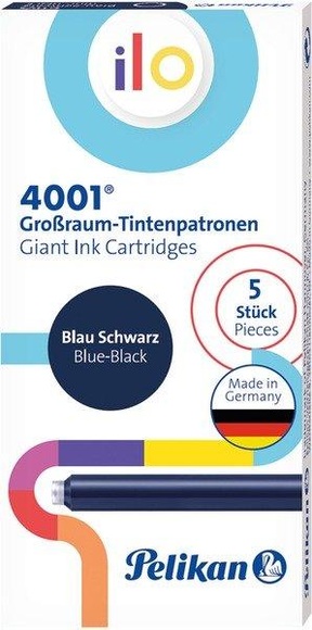 Pelikan Tintenpatrone ilo 4001 Blau-Schwarz 5er Set