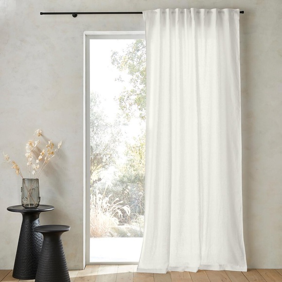 Vorhang Private Mit Faltenband Unisex Weiss 140x180 cm