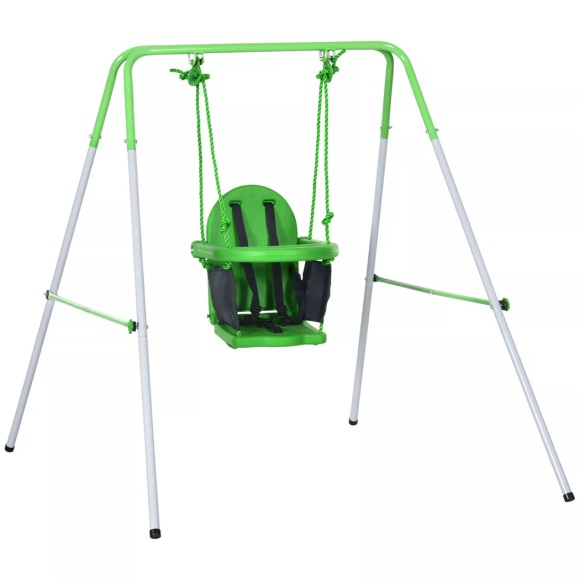 Outsunny - Kinderschaukel, One Size, Grün