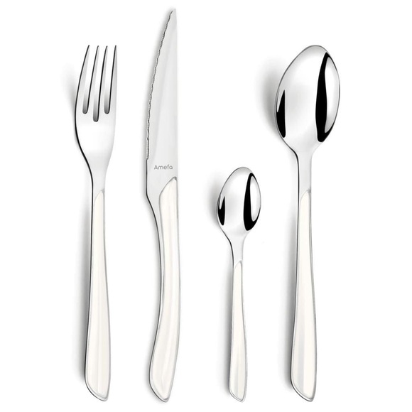 Amefa 24-tlg. Besteck-Set Eclat Weiß