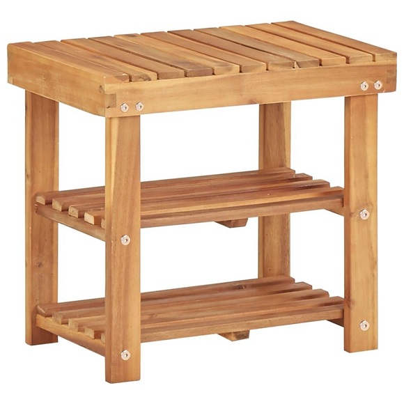 vidaXL Schuhregal 50×32×45 cm Massivholz Akazie