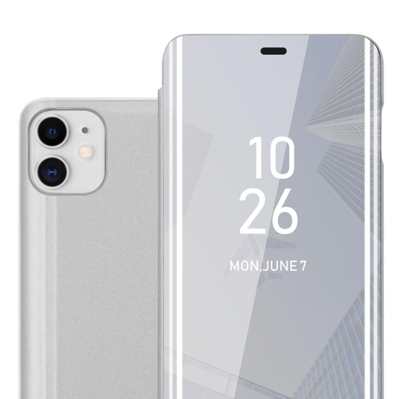 Hülle für Apple iPhone 11 Spiegel Standfunktion 360 Grad Schutz