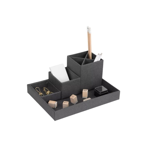 LENA Schreibtisch Organizer Schwarz Canvas LENA Schreibtisch Organizer Schwarz Canvas